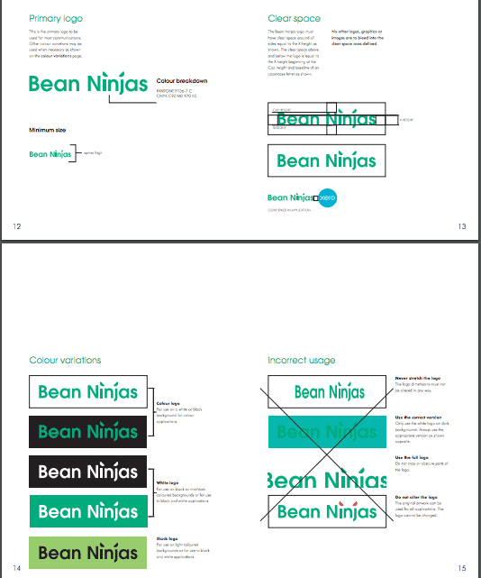 bean ninjas branding guideline