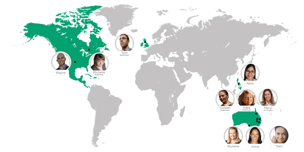 Bean Ninjas employees around the world