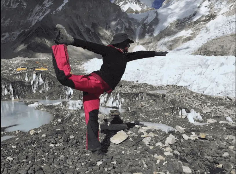 Anna Muir at Mount Everest Basecamp