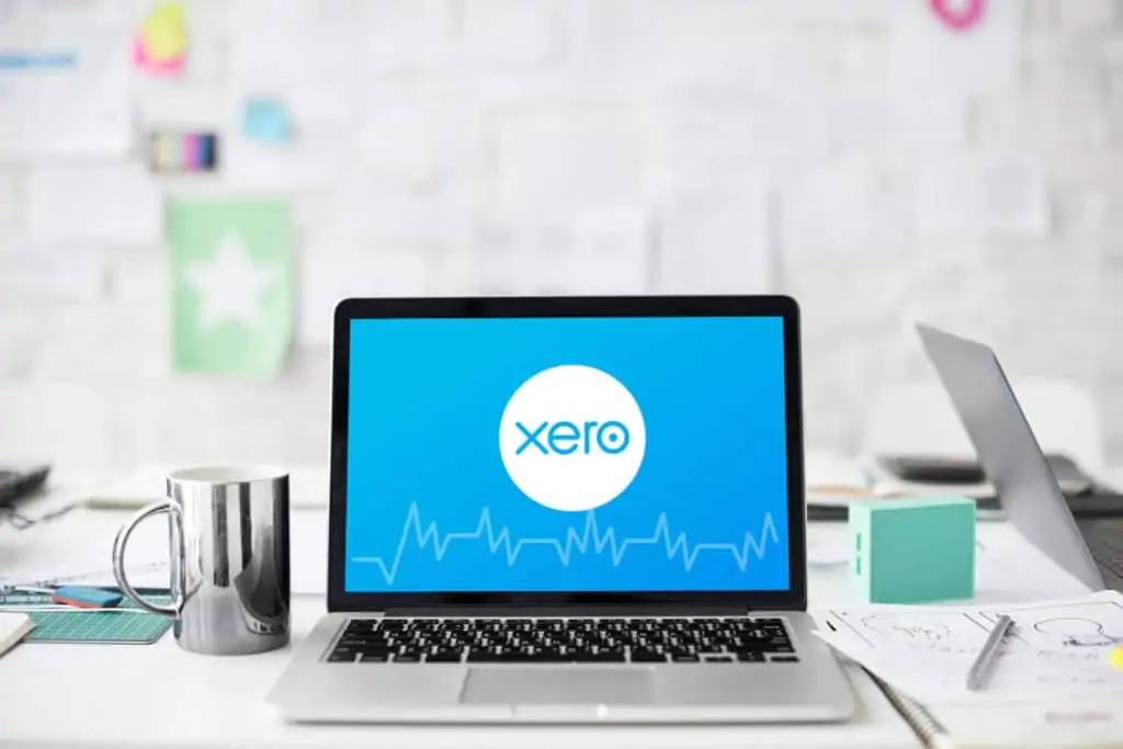 xero running on laptop