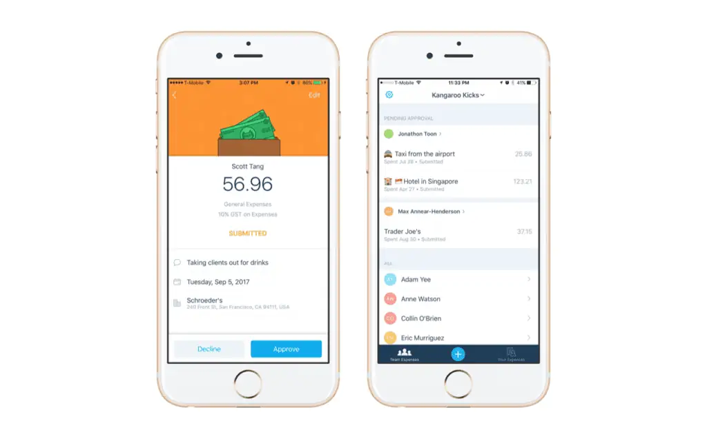 xero expenses mobile app