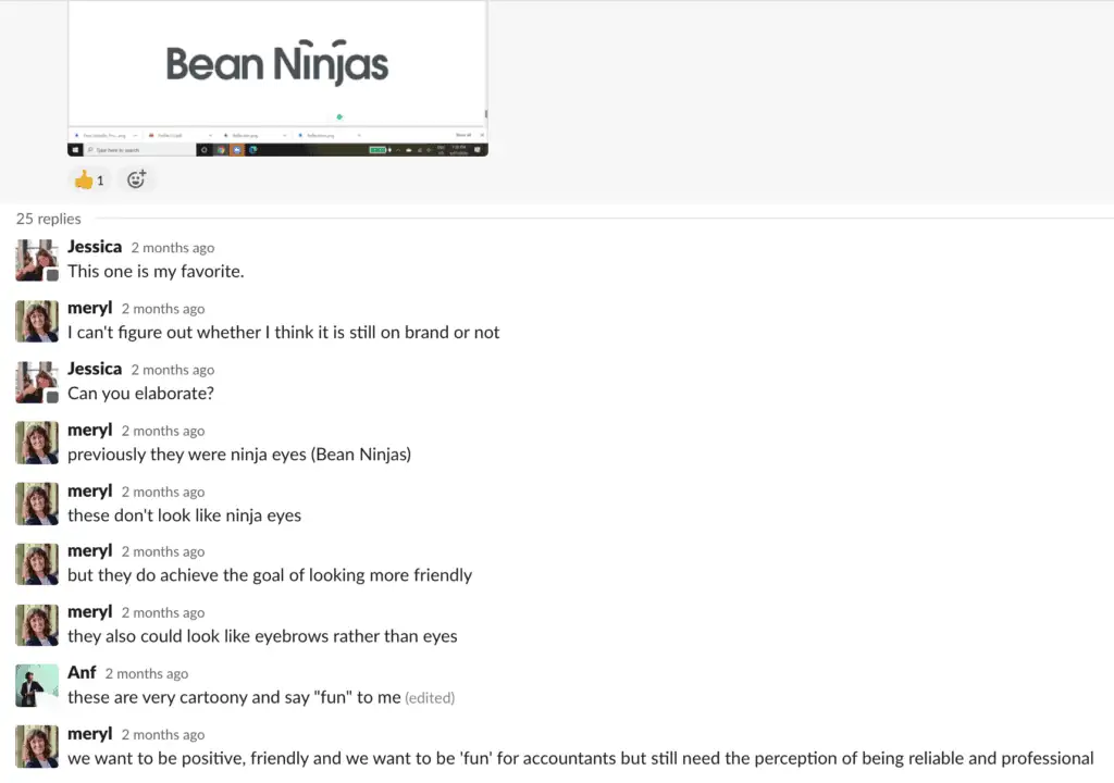 Comments about Bean Ninjas logo design