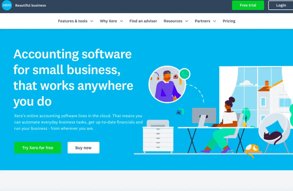 Xero Homepage