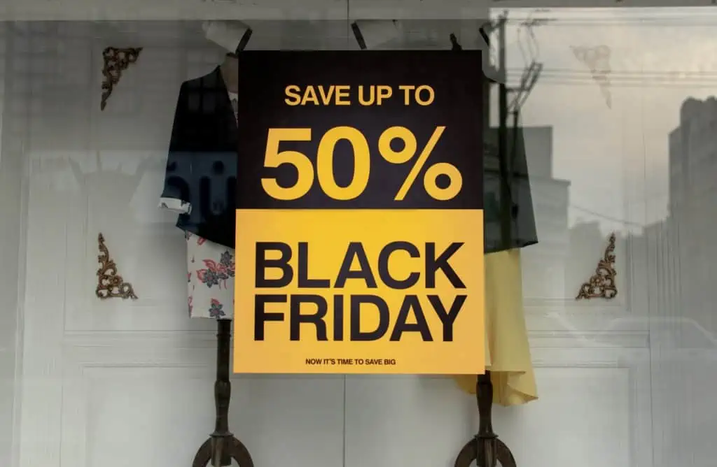 Black friday sign