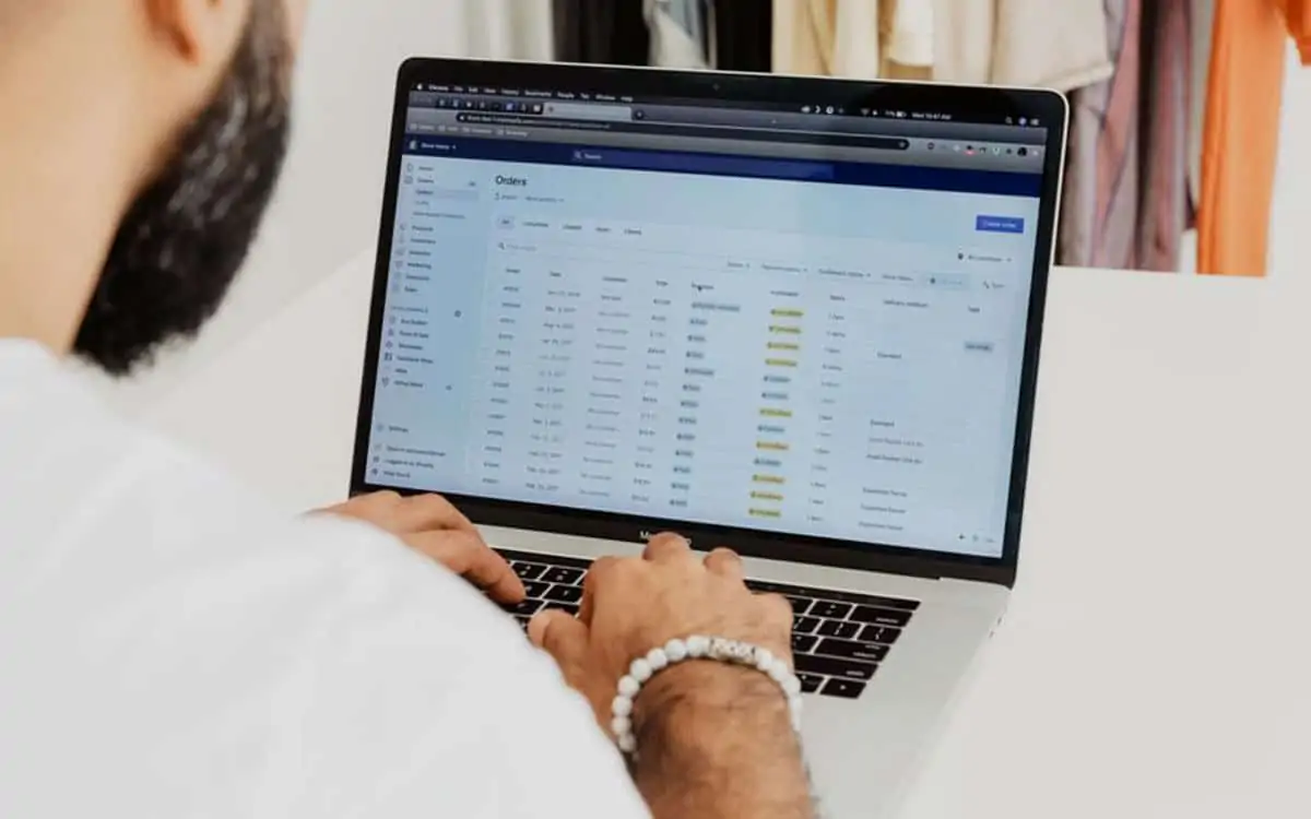 person in front of computer